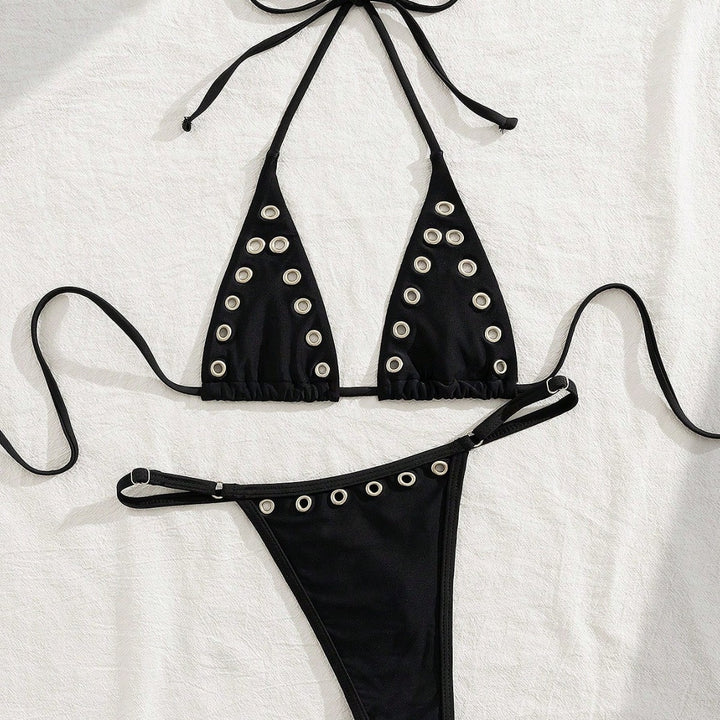 Damen Triangel-Bikini-Set mit glamourösen Zier-Details Echo Archiv