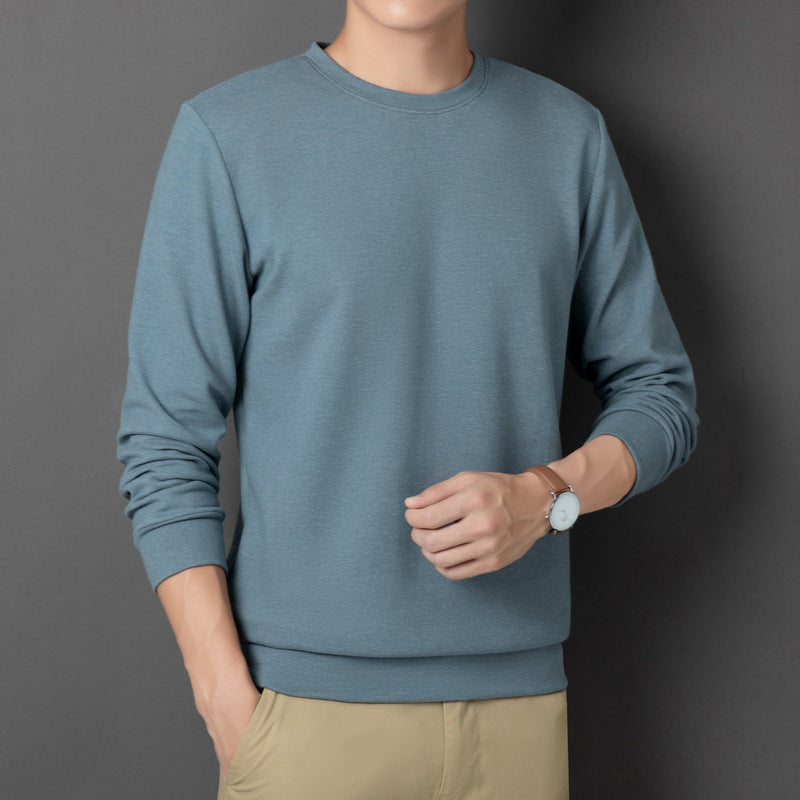 Herren Feines Rundhals-Sweatshirt aus Baumwollmix mit Regular-Fit und Rippbündchen Echo Archiv