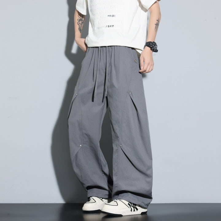 Damen Weite Lagen-Loungehose mit Cargo-Details & elastischem Tunnelzug Echoarchiv
