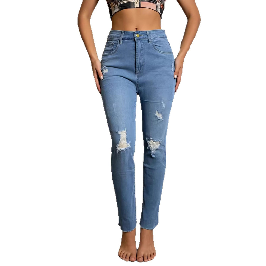 Damen lässige Skinny-Jeans im modernen Destroyed-Look Echo Archiv