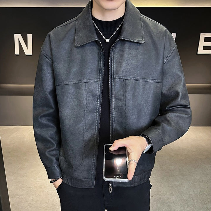 Herren Modische Jacke im Lederlook Echo Archiv