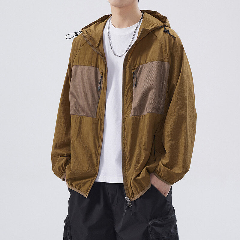 Herren Atmungsaktive Outdoor-Jacke mit Netzdetails Echoarchiv