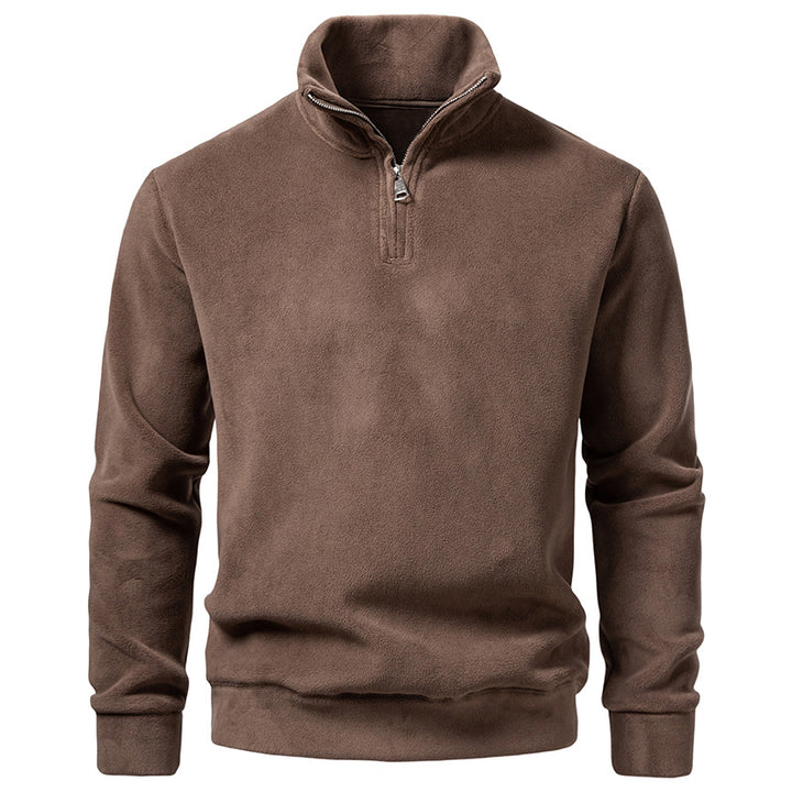Herren Fleece-Halbzip-Pullover mit Stehkragen und weichem Mikrofleece Echo Archiv
