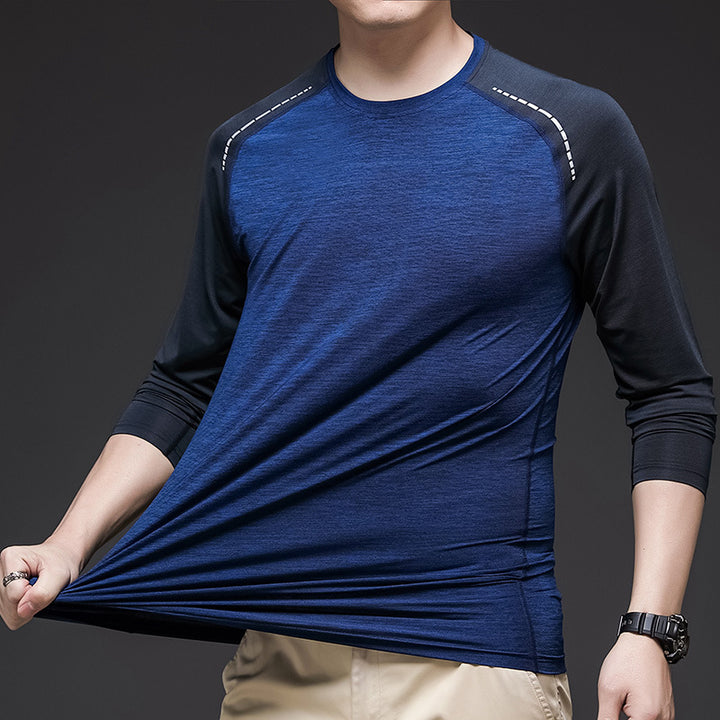 Herren Sportliches Langarm-T-Shirt mit ergonomischem Schnitt Echoarchiv