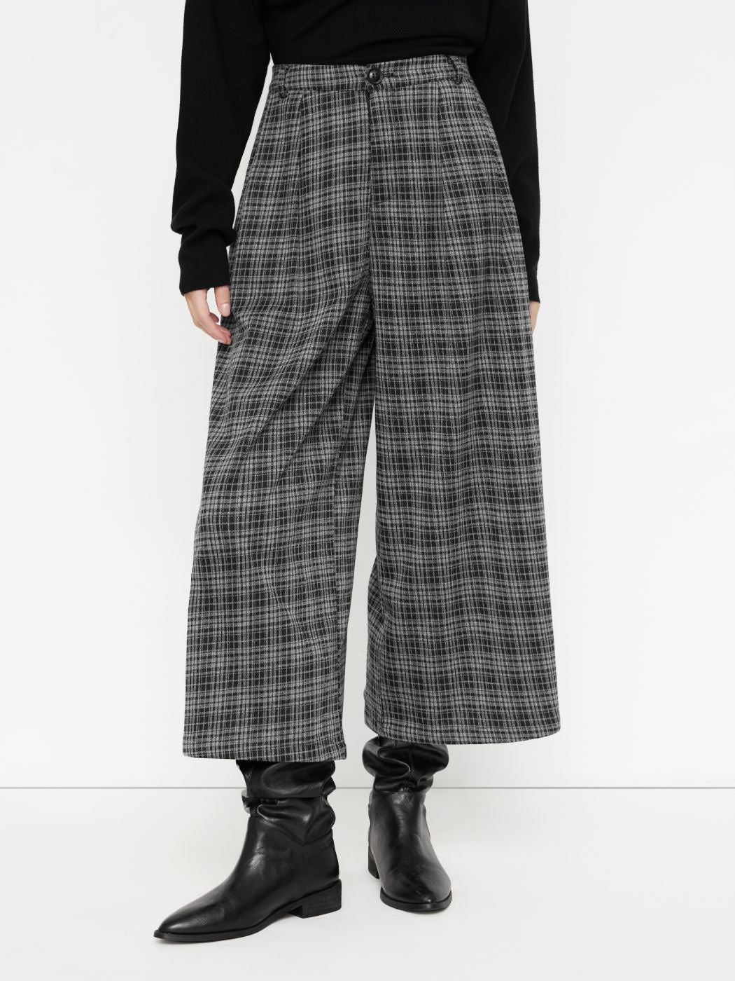 Damen Bequeme und modische Karohose Echo Archiv