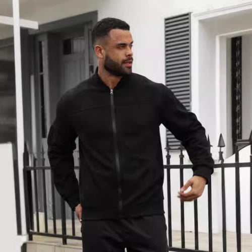 Herren modische Jacke im sportlichen Suede-Look Echoarchiv