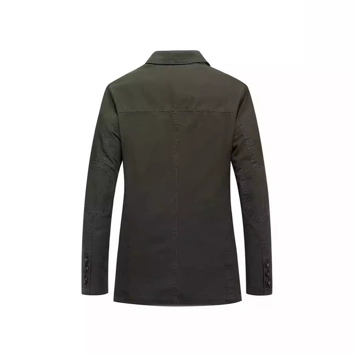 Herren Sakko im Casual-Stil mit Drei-Knopf-Front und aufgesetzten Taschen Echoarchiv