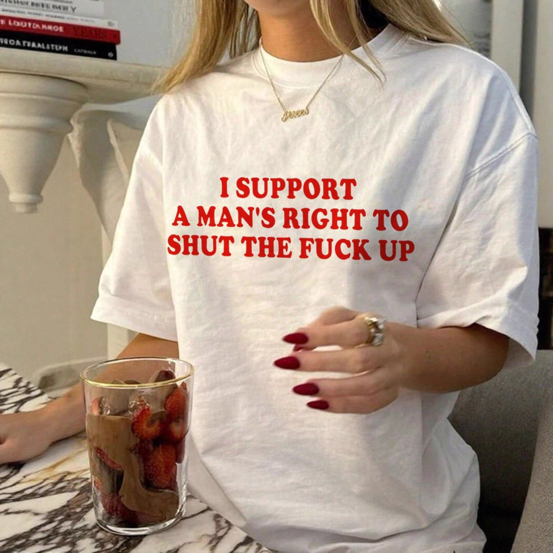 Damen oversized Bachelorette T-Shirt mit exklusivem Print Echo Archiv
