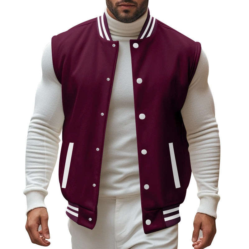 Herren trendige Collegejacke mit sportlichem Schnitt Echoarchiv