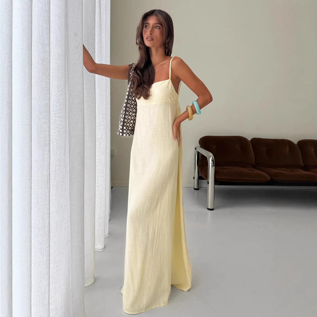 Damen Maxikleid im lässigen Schnitt aus leichtem Material Echo Archiv