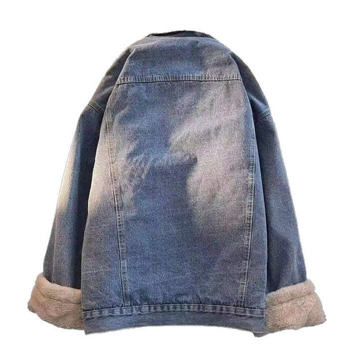 Damen oversized JEchoarchivnsjacke mit Innenfutter aus Teddyfell Echoarchiv