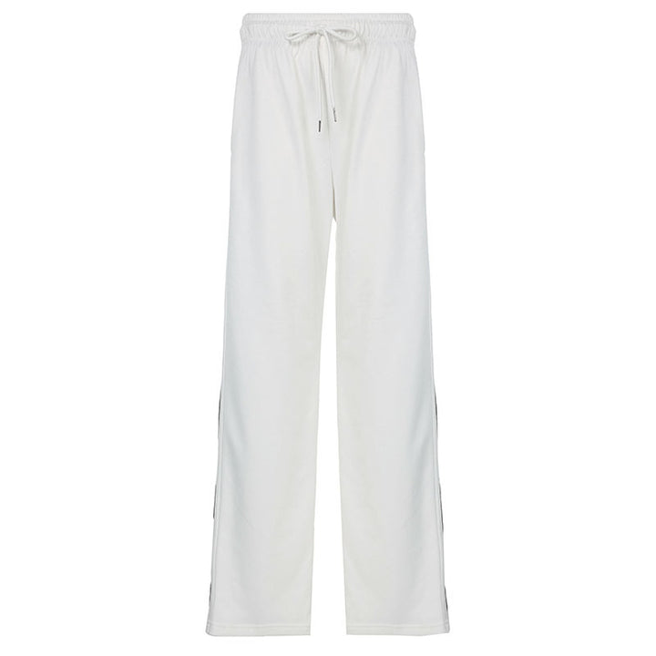 Damen nan weite Relax-Freizeithose mit Tunnelzug, elastischem Komfortbund und seitlichen Ziernähten Echo Archiv