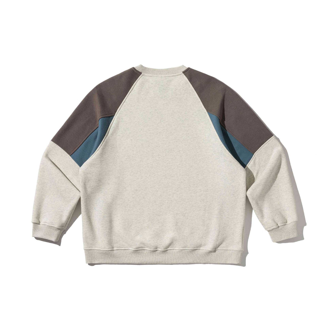 Unisex Colorblock-Sweatshirt mit Raglanärmeln und strukturierter Ziernaht Echoarchiv