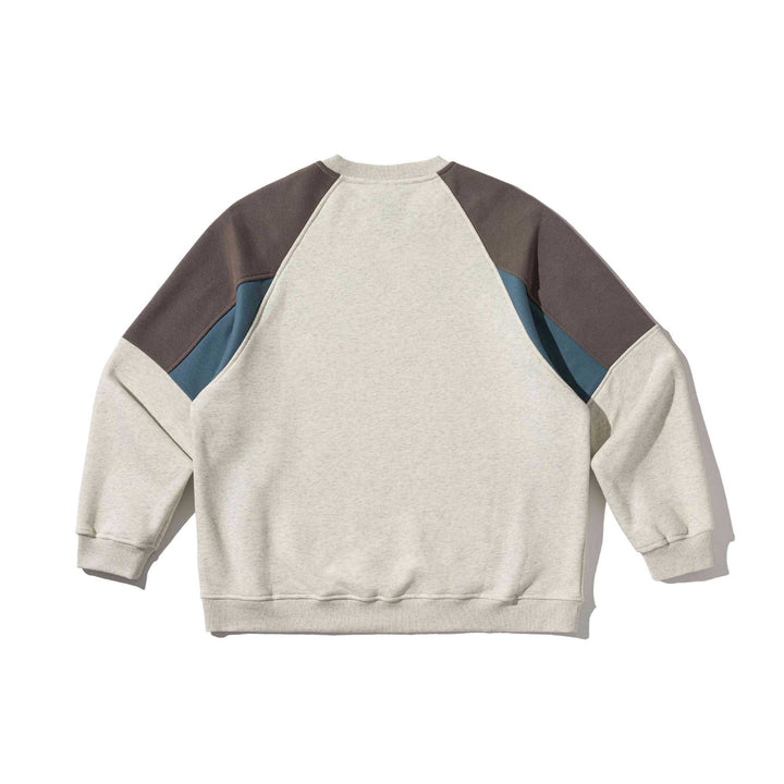 Unisex Colorblock-Sweatshirt mit Raglanärmeln und strukturierter Ziernaht Echoarchiv