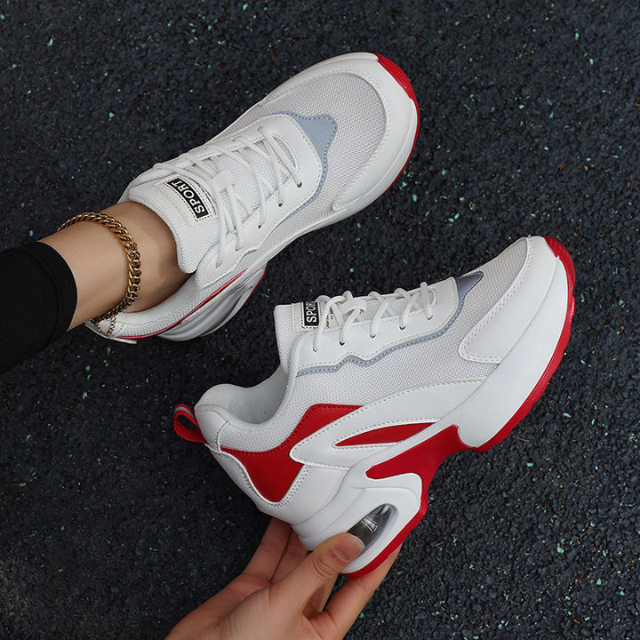 Damen nan luftgepolsterte Plateau-Sneaker mit sichtbarer Fersenluftkapsel und atmungsaktivem Mesh Echo Archiv