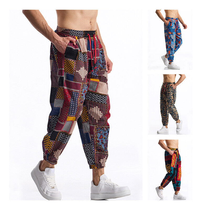 Herren Jogginghose mit modernem Patchwork-Design Echoarchiv