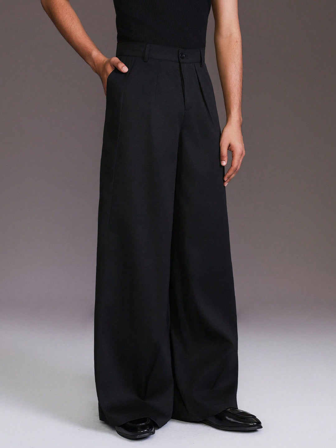 Herren Elegante und Lässige Hochbund-Hose Echo Archiv