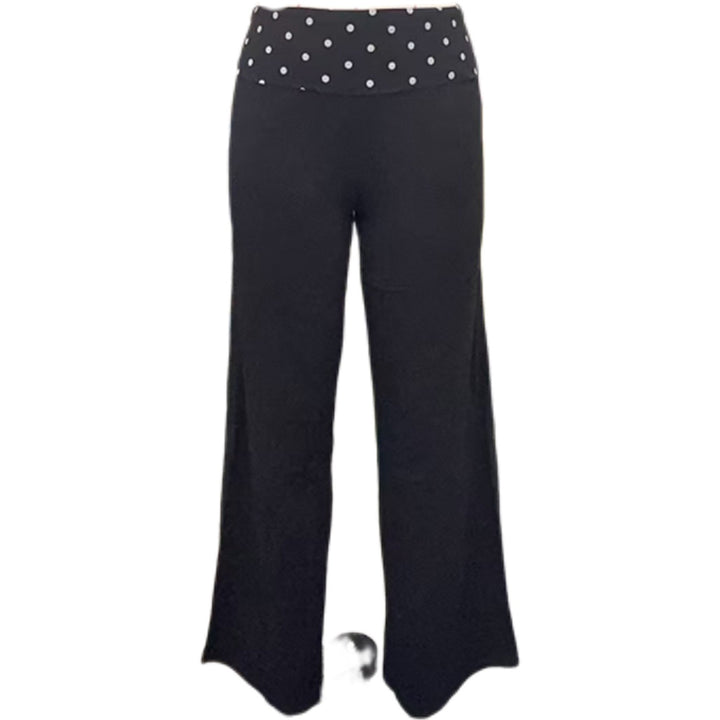 Damen weite Freizeit-Hose mit elastischem Bund und Pünktchenmuster Echo Archiv