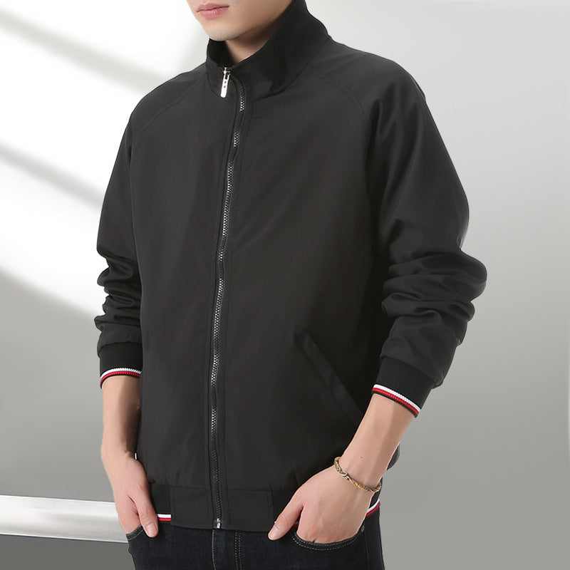 Herren leichte Trainingsjacke mit Stehkragen Echo Archiv