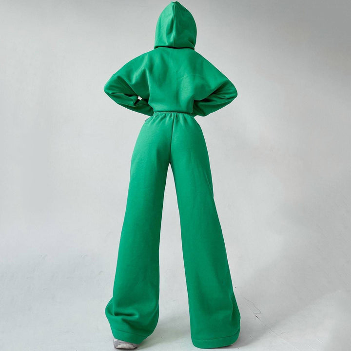 Damen nan weiches Oversize Hoodie mit weitem Schlag Jogginghose Set Echo Archiv