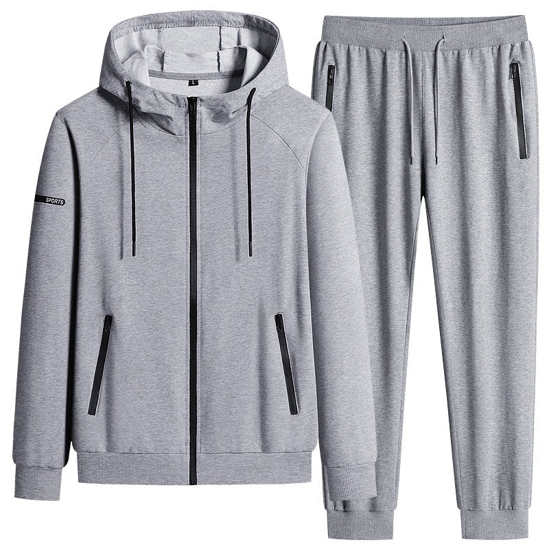 Herren Sportlicher Softshell-Trainingsanzug-Set mit fleecegefütterter Jacke und tapered Jogginghose Echo Archiv