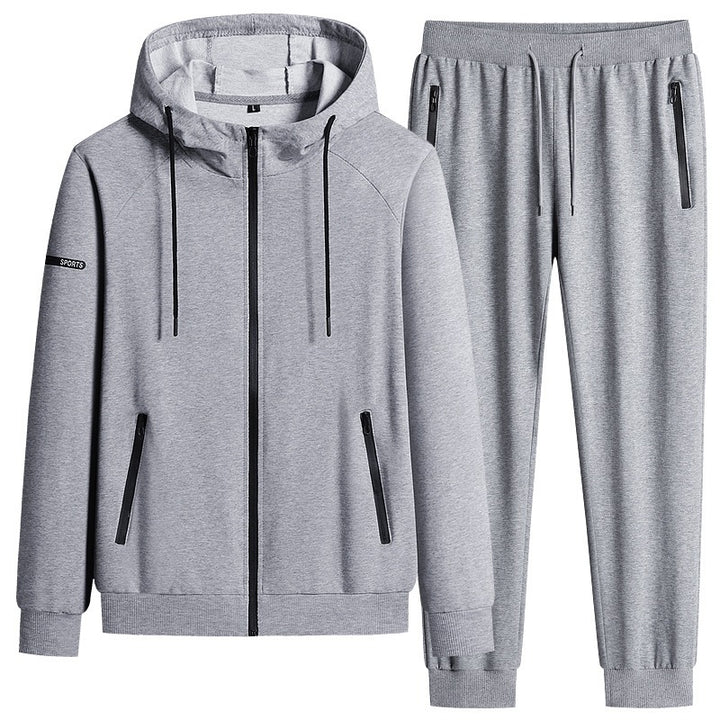 Herren Sportlicher Softshell-Trainingsanzug-Set mit fleecegefütterter Jacke und tapered Jogginghose Echo Archiv