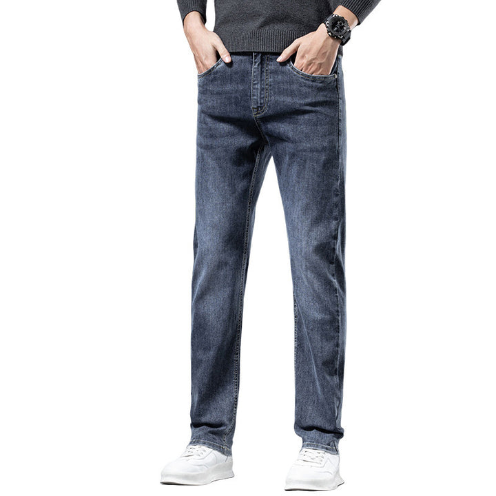 Herren lässige Denim-Jeans mit bequemem Schnitt und tiefen Taschen Echoarchiv
