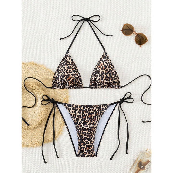 Damen Triangle-Bikini Set mit verstellbaren Bändern Echo Archiv