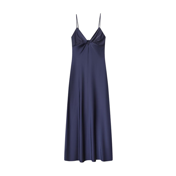 Damen Maxikleid mit elegantem Wasserfallausschnitt und zarter Drapierung Echo Archiv