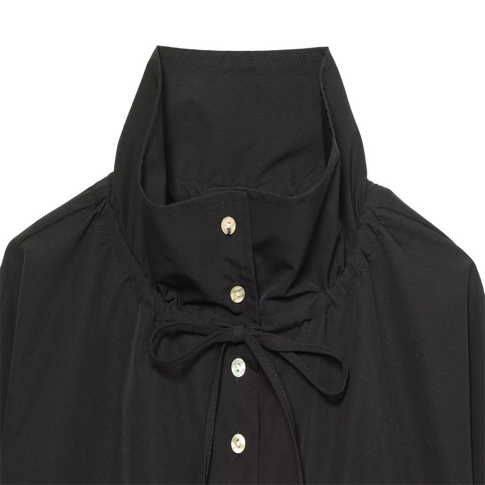 Damen Gekürzte Oversize-Utility-Jacke mit Stehkragen und Kordelzug Echo Archiv