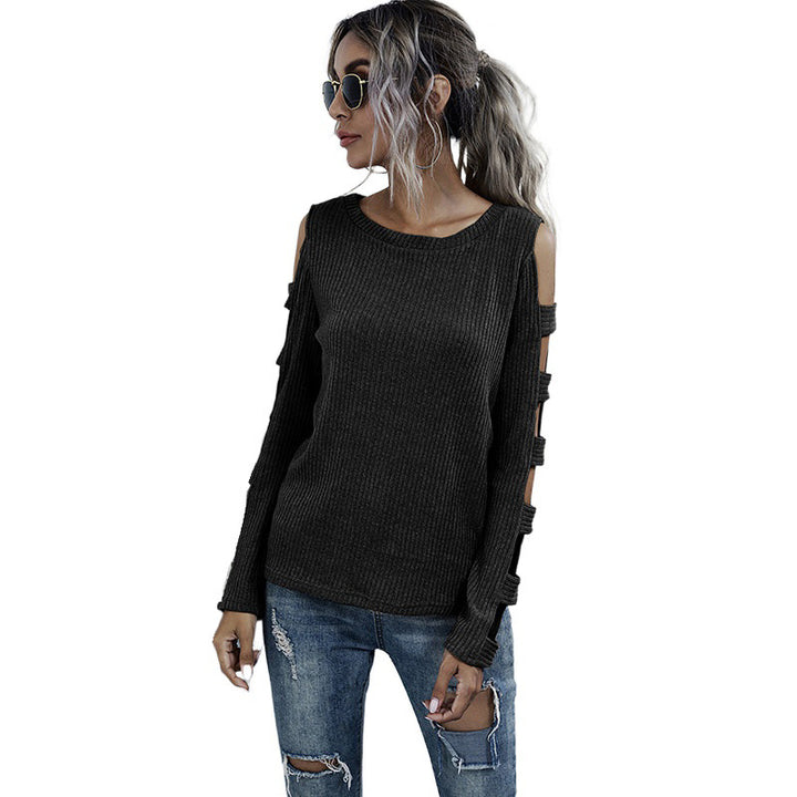 Damen Bequemer Pullover mit Cut-Out-Details Echo Archiv