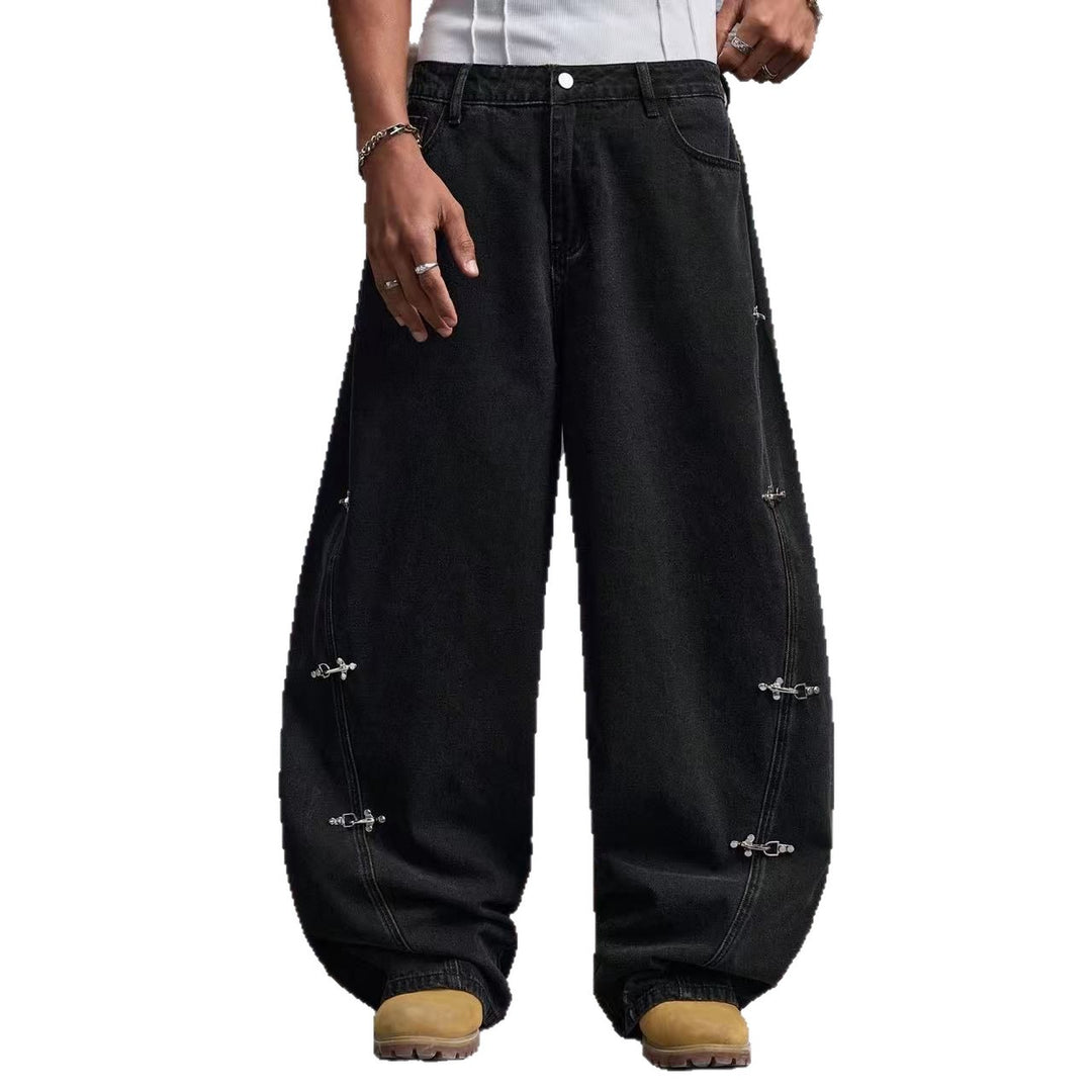 Herren Modische Weit geschnittene Jeans Echoarchiv