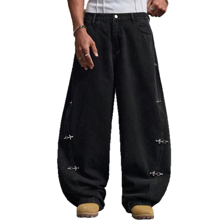 Herren Modische Weit geschnittene Jeans Echoarchiv
