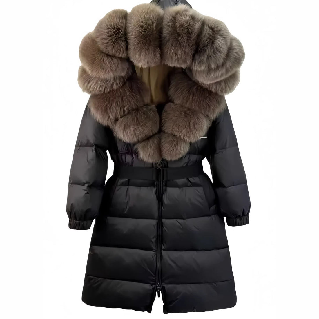 Damen Modische Daunenjacke mit hochabschließendem Kragen – Célinea