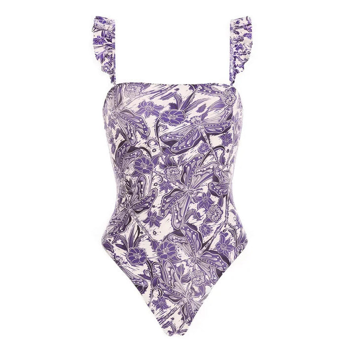 Damen Bikiniset mit schickem Wickelrock und verspieltem Rüschendesign Echo Archiv