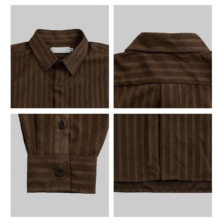 Herren Elegantes Hemd mit feiner Rippstruktur Echoarchiv