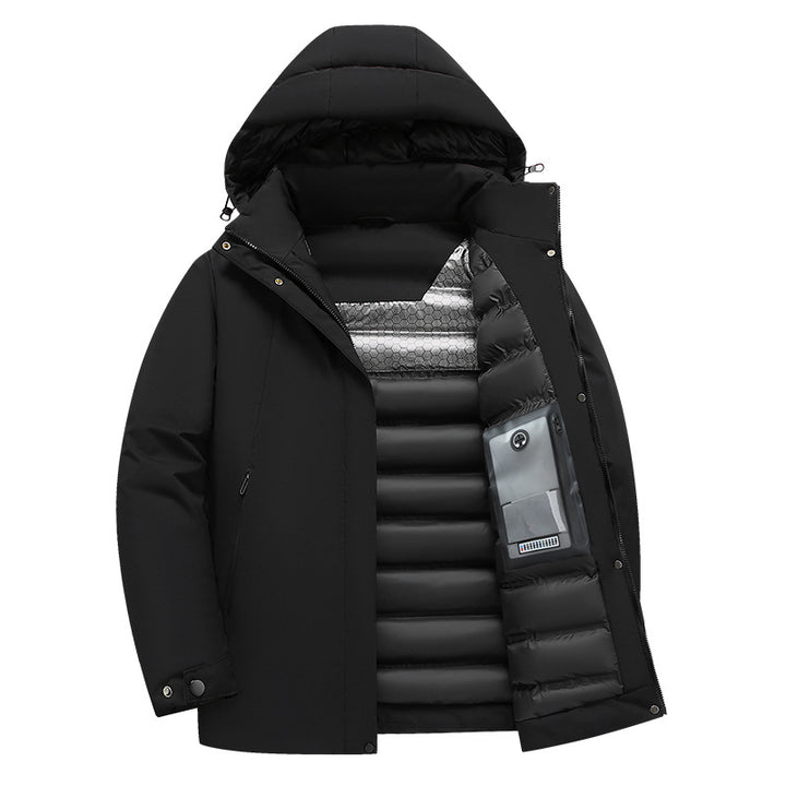 Herren isolierte Funktionsjacke mit kapuze und wasserabweisenden Eigenschaften Echoarchiv