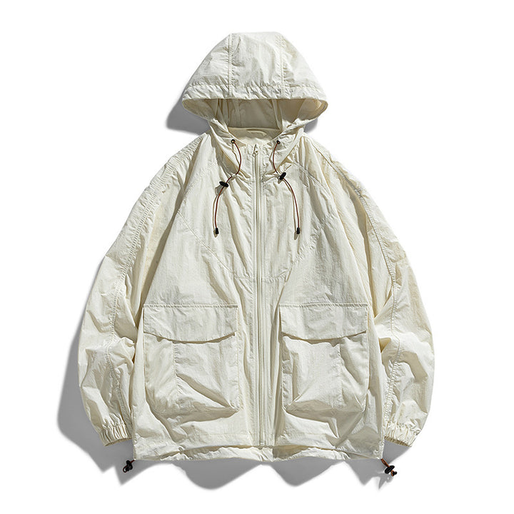 Damen Leichte Outdoor-Jacke mit Kapuze und Taschen Echo Archiv