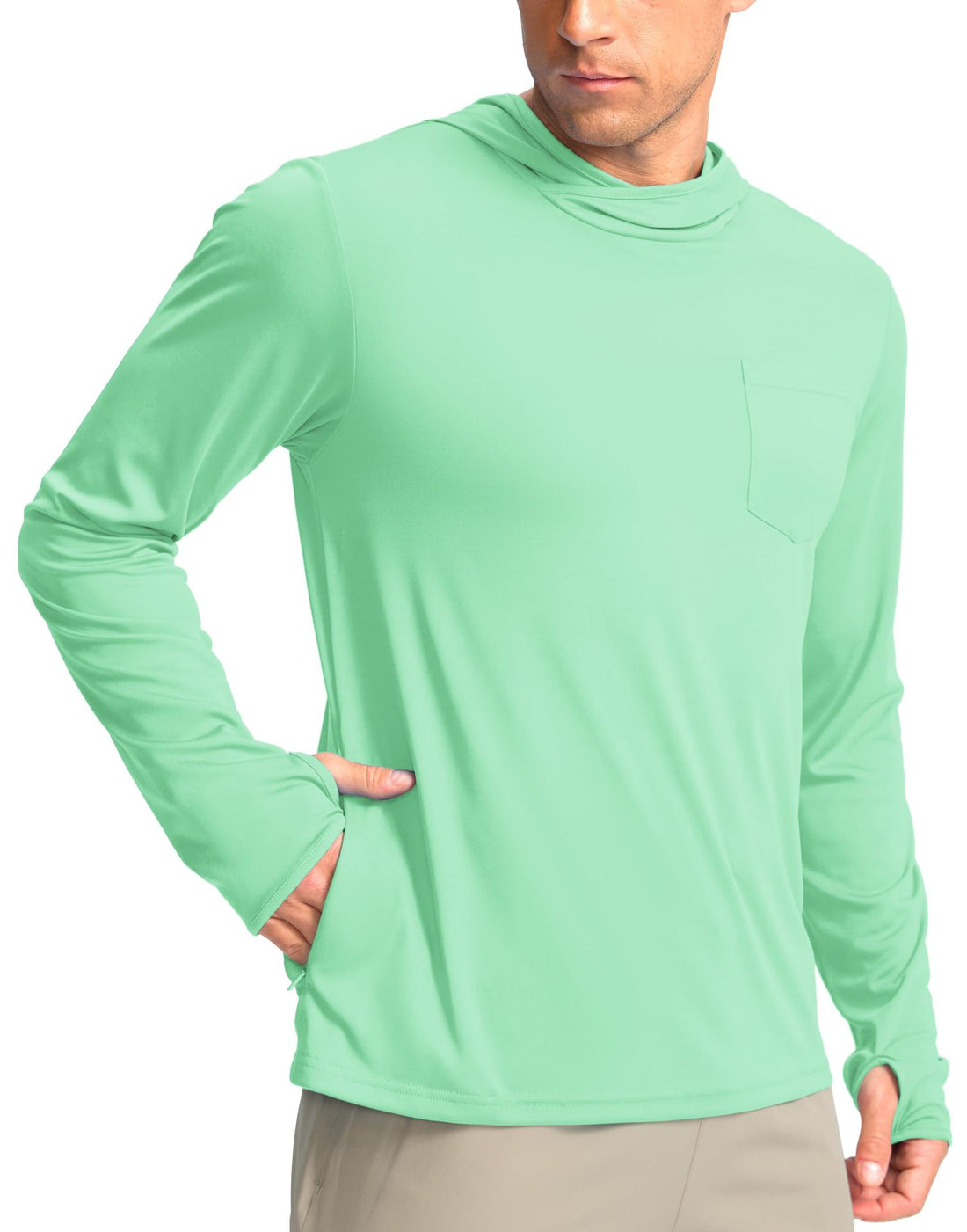 Herren Funktionsshirt mit Kapuze und Taschen – Avelline