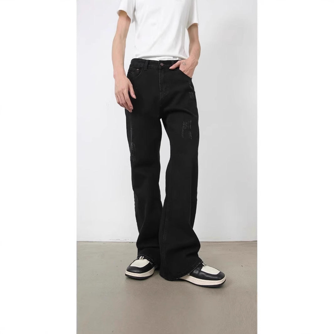 Herren Weitgeschnittene Denim-Hose Echoarchiv