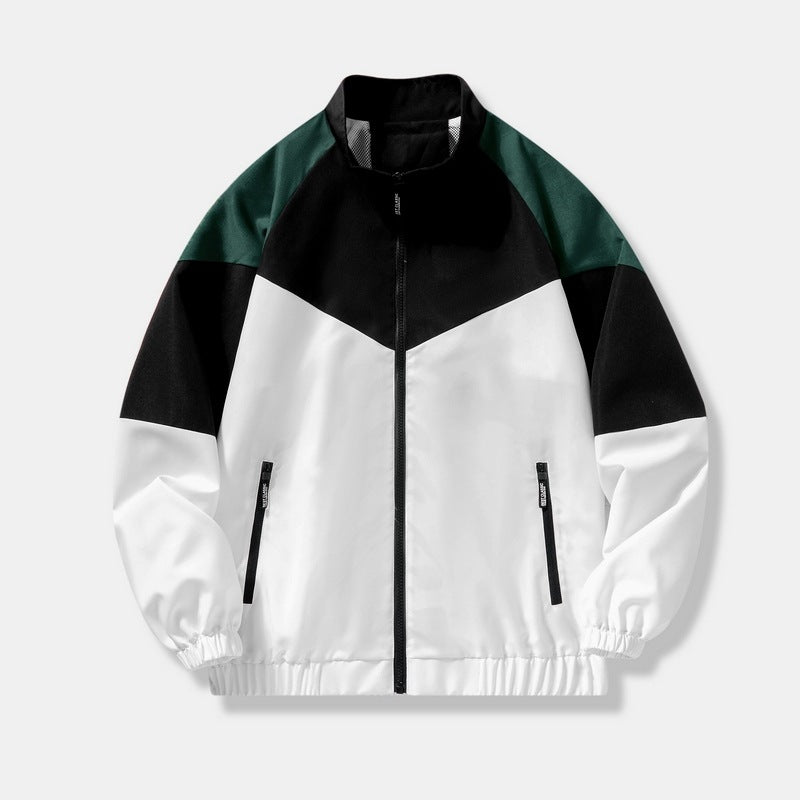 Herren Sportliche Übergangsjacke mit hohem Kragen und Reißverschluss Echo Archiv