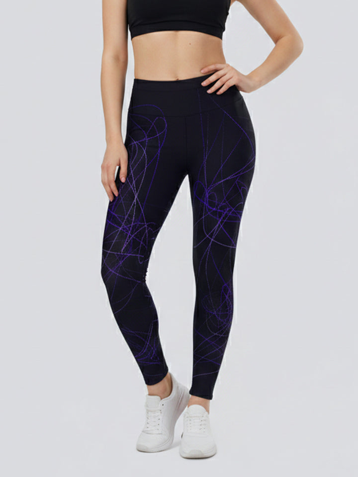 Damen Sportlegging mit stilvollem grafischen Design Echo Archiv