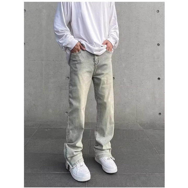 Herren Lässige Weitgeschnittene Jeans Echoarchiv