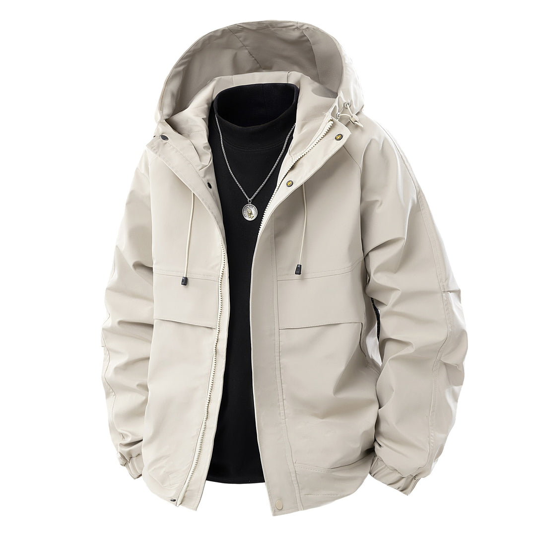Herren Technische Kapuzen-Outdoorjacke mit Utility-Taschen und winddichter Membran Echo Archiv