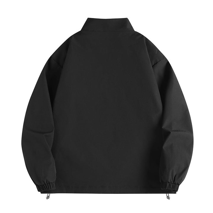 Herren lässige Windjacke mit hochabschließendem Kragen und praktischen Taschen Echoarchiv