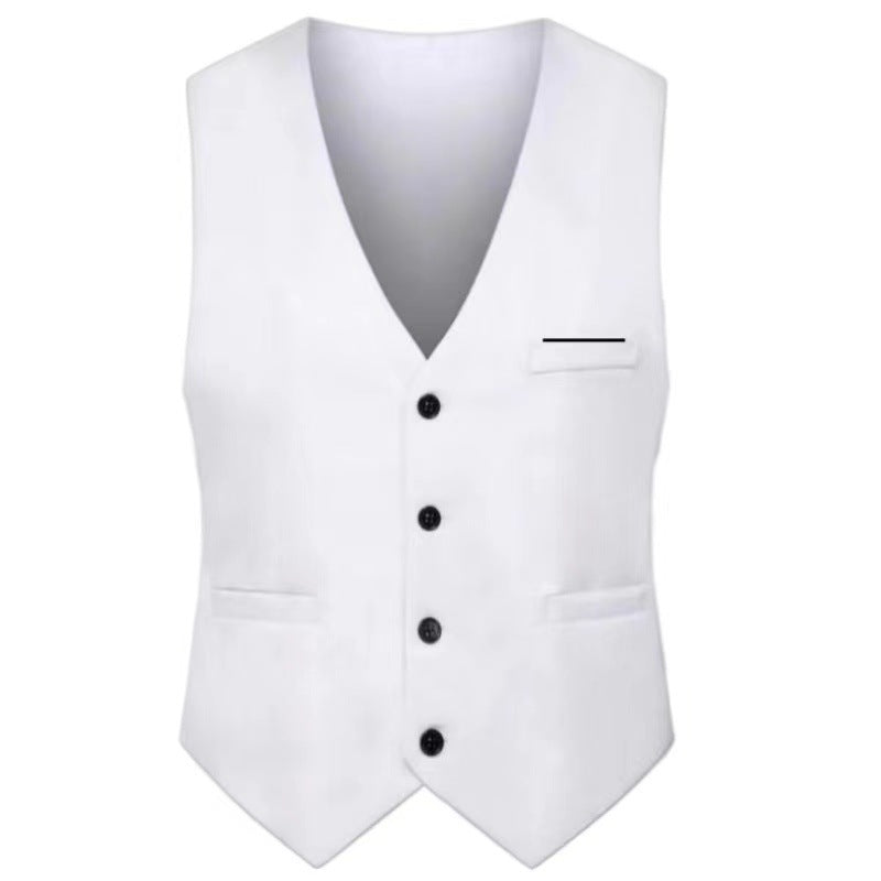 Herren nan elegante Satinweste mit V-Ausschnitt und schmal geschnittene Anzughose Echo Archiv
