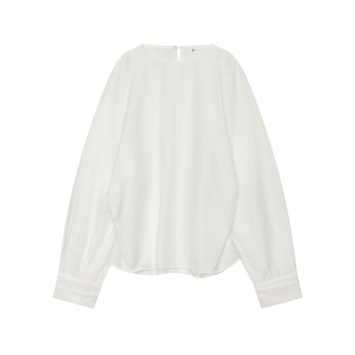 Damen Oversize-Bluse mit Ballonärmeln und Manschetten Echo Archiv