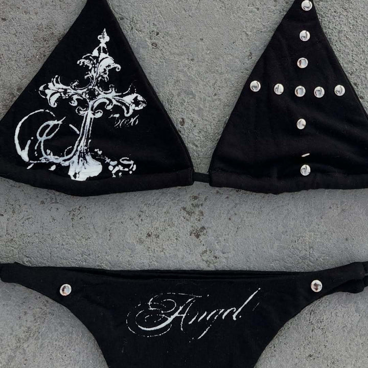 Damen Bikini-Set mit ausgefallenen Details und einzigartigen Akzenten Echo Archiv