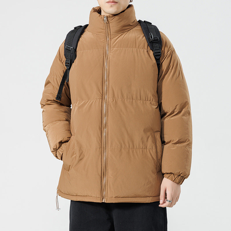Herren gesteppte Funktionsjacke mit hohem Kragen und isolierendem Innenfutter Echoarchiv