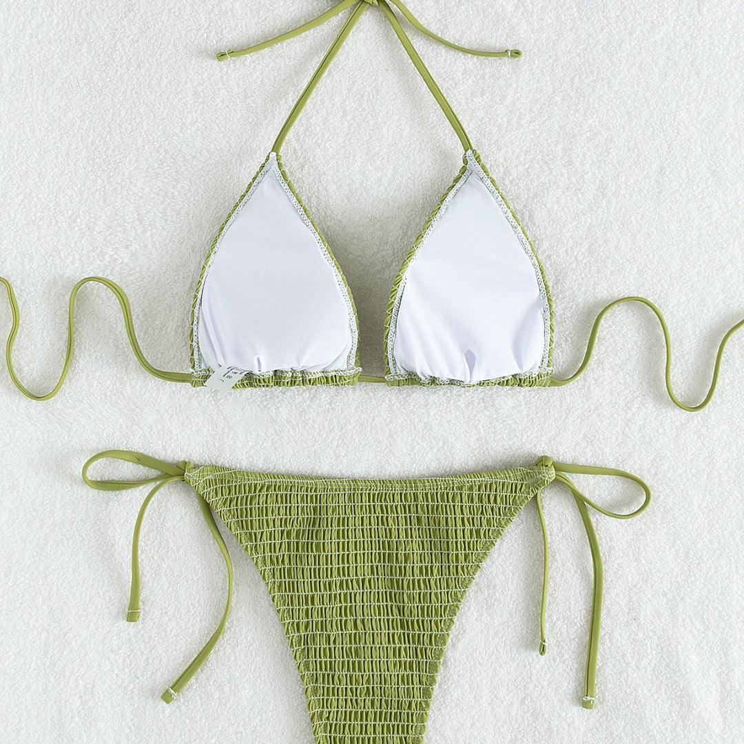 Damen Triangel-Bikini Set mit verstellbaren Trägern und minimalistischem Design Echo Archiv